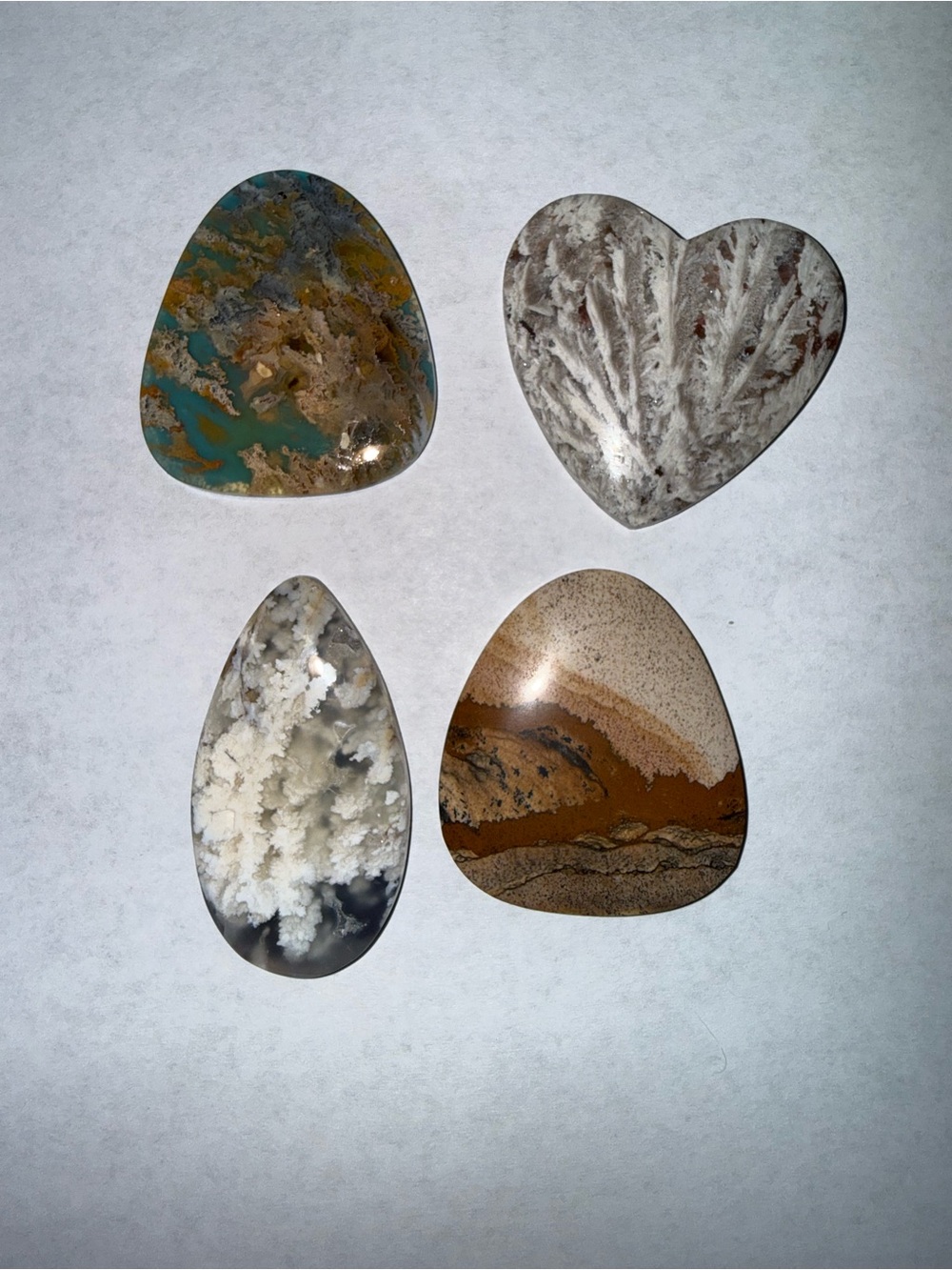 Cabochons. Assorted shapes  Gemstone Collection - Multicolor Agates and Jaspers - Picture 15 of 16